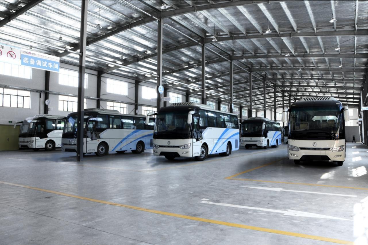 Special vehicles inside the SEEHO manufacturing workshop in Hubei
